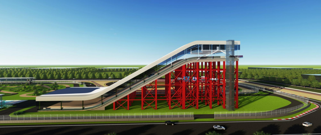 驭风逐沙,织就赛道美学——比亚迪绍兴嵊州赛车场干拔沙坡观景平台钢膜结构 驭风逐沙,织就赛道美学——比亚迪绍兴嵊州赛车场干拔沙坡观景平台钢膜结构