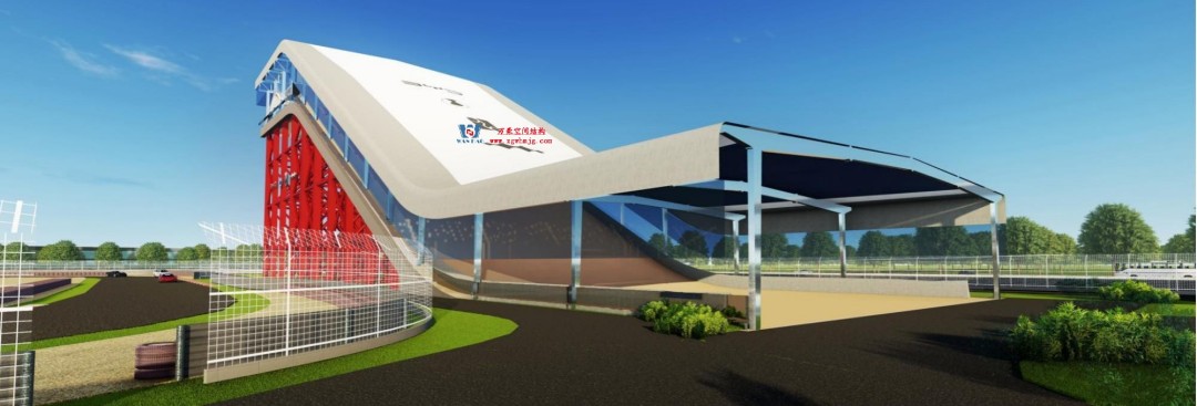驭风逐沙,织就赛道美学——比亚迪绍兴嵊州赛车场干拔沙坡观景平台钢膜结构 驭风逐沙,织就赛道美学——比亚迪绍兴嵊州赛车场干拔沙坡观景平台钢膜结构