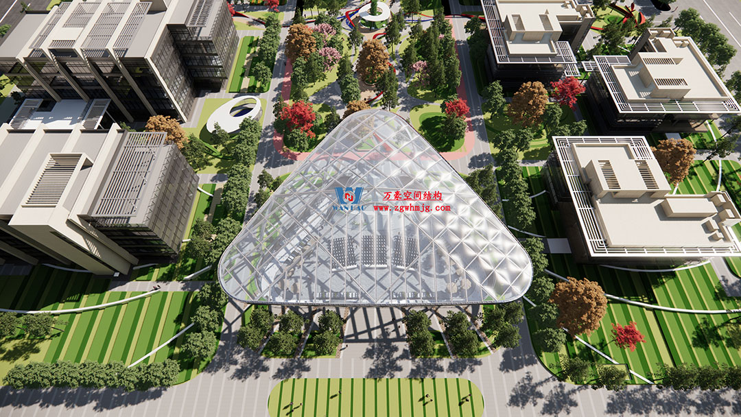 ETFE气枕膜与双曲面空间网壳结构结合是什么样？一起来一睹真容