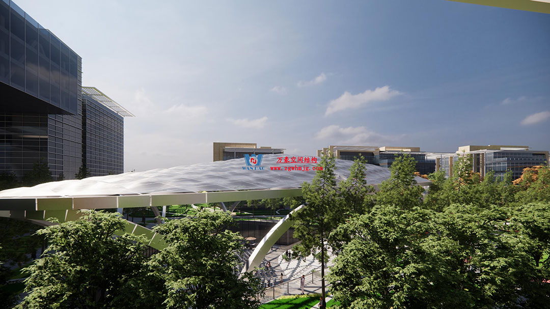 ETFE气枕膜与双曲面空间网壳结构结合是什么样？一起来一睹真容