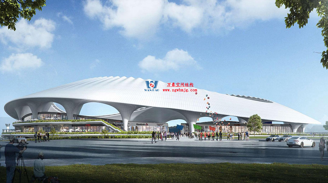 萬豪中标-山东蓬莱PEFE膜结构体育场