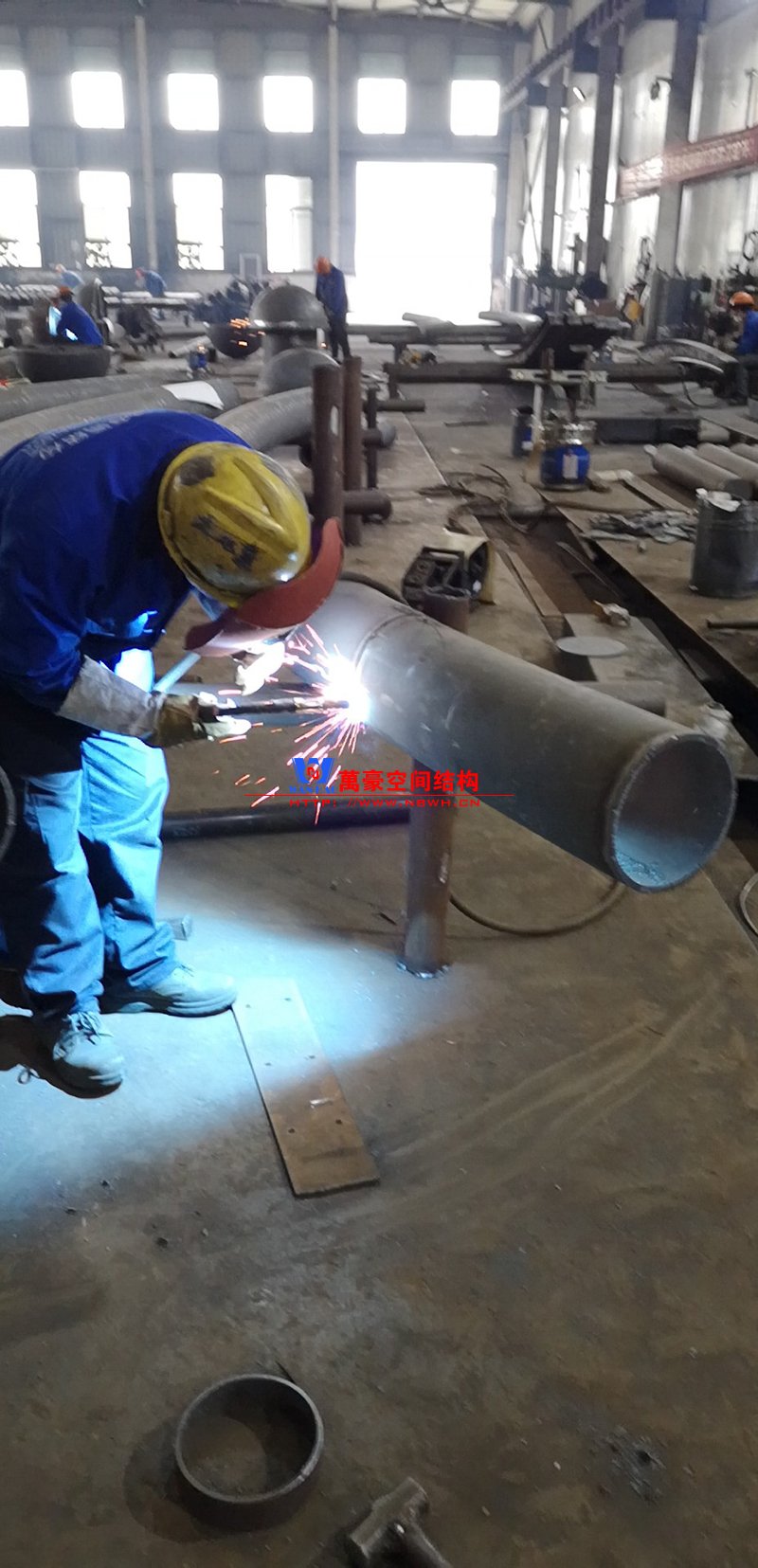 东莞东江西岸景观膜结构工程材料加工中