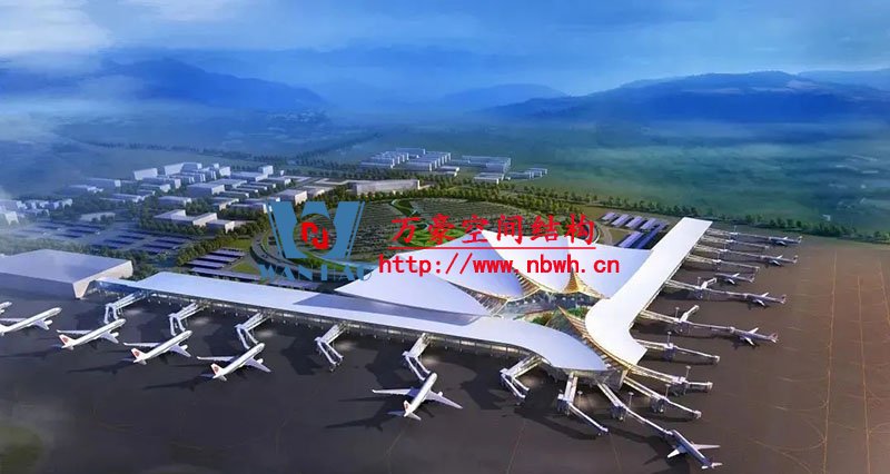 拉萨贡嘎机场10000吨钢结构封顶