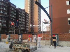 河南省新能源充电桩雨棚项目施工现场