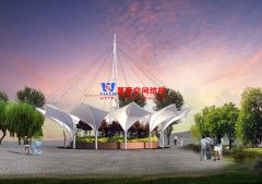 景观张拉膜结构厂家教你如何保养与维护膜结构景观建筑