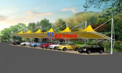 膜结构车棚支撑柱原料该如何选择，有哪些事项需要注意？