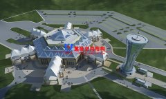 万豪2019第11标—茶卡盐湖景区综合办公楼及观光塔钢膜结构项目