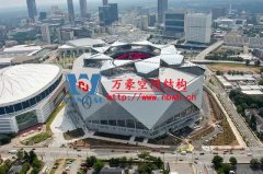 可开合花瓣式膜结构屋顶-奔驰体育场