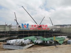 南京园博园穹盖式膜结构棚项目吊装视频