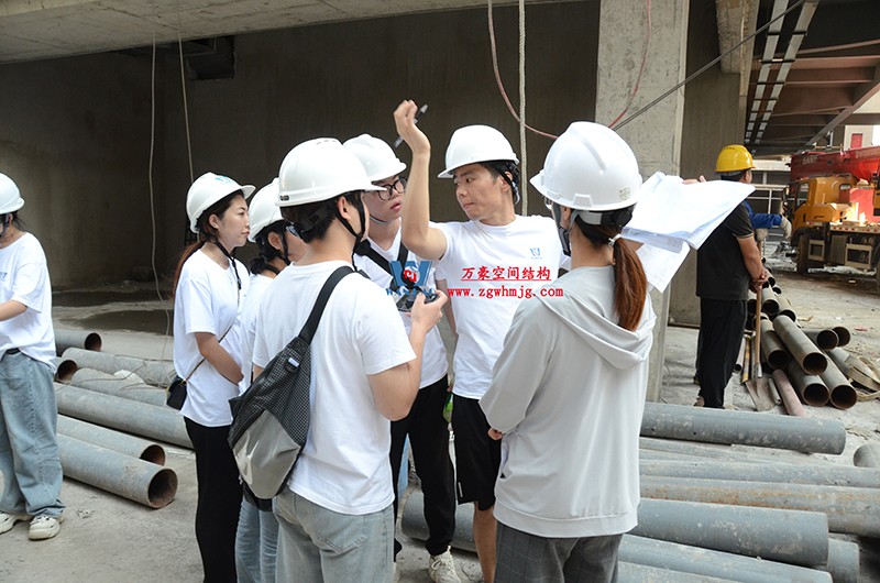 嘉兴长安里ETFE气枕钢膜结构顶棚工程现场学习观摩会 嘉兴长安里ETFE气枕钢膜结构顶棚工程现场学习观摩会