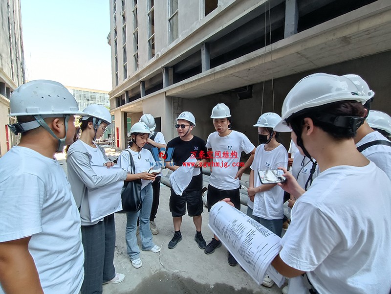 嘉兴长安里ETFE气枕钢膜结构顶棚工程现场学习观摩会 嘉兴长安里ETFE气枕钢膜结构顶棚工程现场学习观摩会