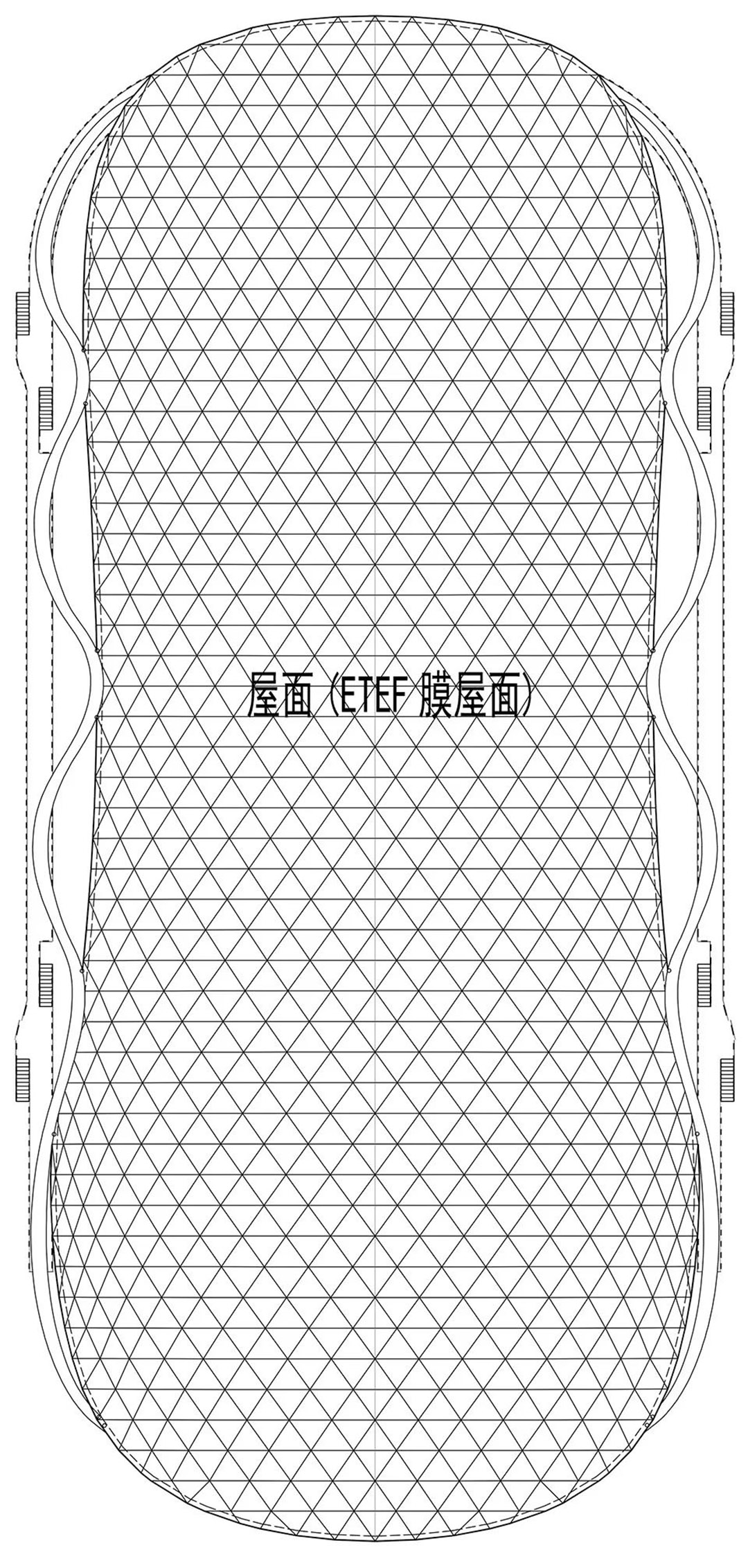 帆影碧波|风雨操场上的ETFE膜结构穹顶 帆影碧波|风雨操场上的ETFE膜结构穹顶